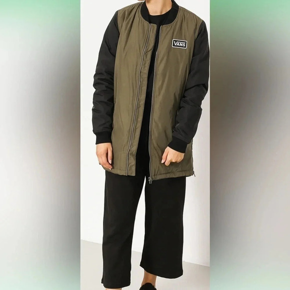Vans Boom Olive Long Jacket Boom Olive Green NWT - Picture 1 of 14